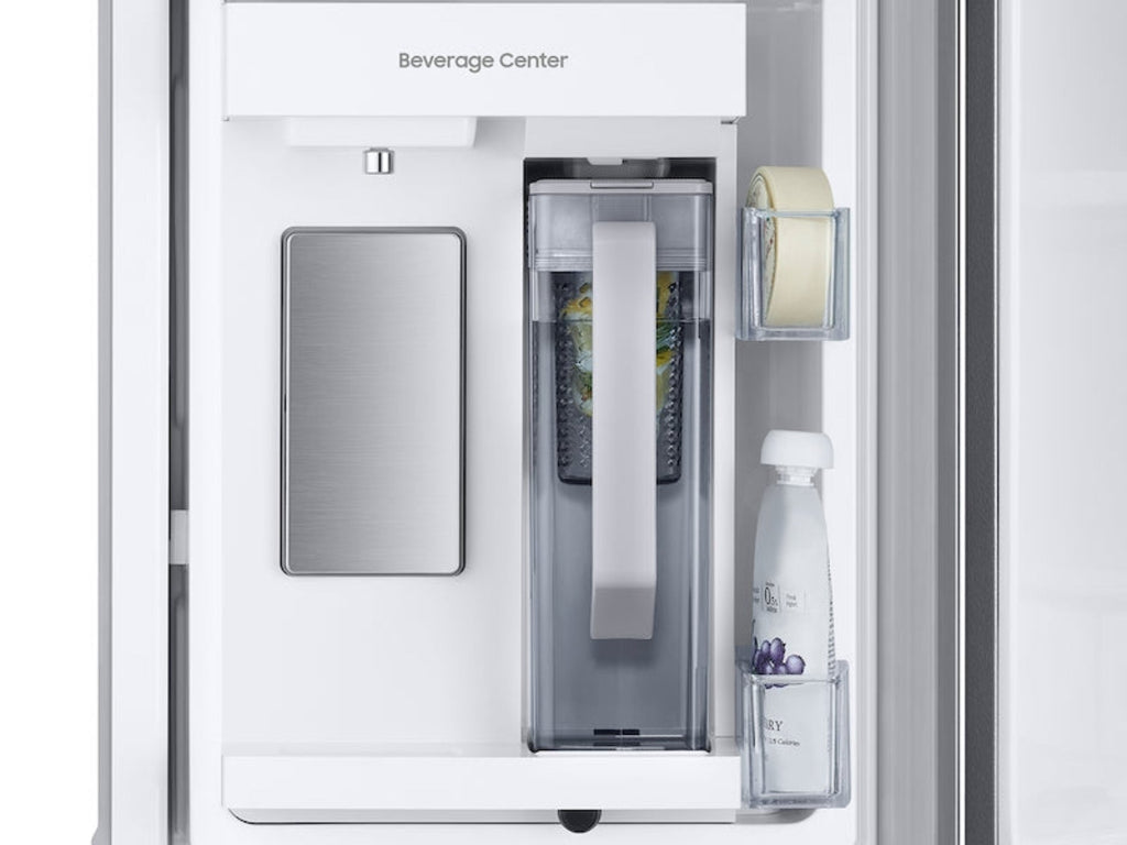 SAMSUNG 33"  25 cu. ft. Standard Depth 3-Door French Door Refrigerator with Beverage Center and Dual Ice Maker in Stainless Steel - RF25C5551SR/AA