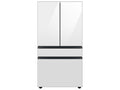 SAMSUNG Bespoke 36" 29 cu. ft. Standard Depth 4-Door French Door Smart Refrigerator with Beverage Center in White Glass - RF29BB860012AA