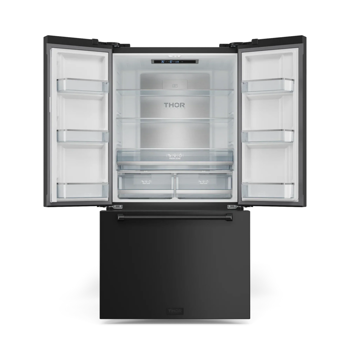 Thor Kitchen 36 Inch 20.3 cu ft French Door Counter Depth Refrigerator with Ice Maker | Gordon Ramsay Series - RF3621CTD00