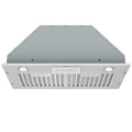 Awoco RH-BQ-M 14-1/2”D Built-in/Insert Stainless Steel Range Hood, 4-Speed, 650 CFM, LED Lights, Baffle Filters for Wood Hood - RH-BQ-M30