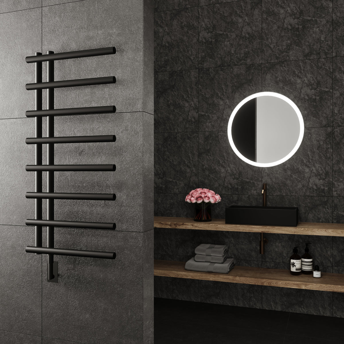 Paris MirrorHemera Wall Mounted Electric Towel Warmer in Gold - HEMGLD08