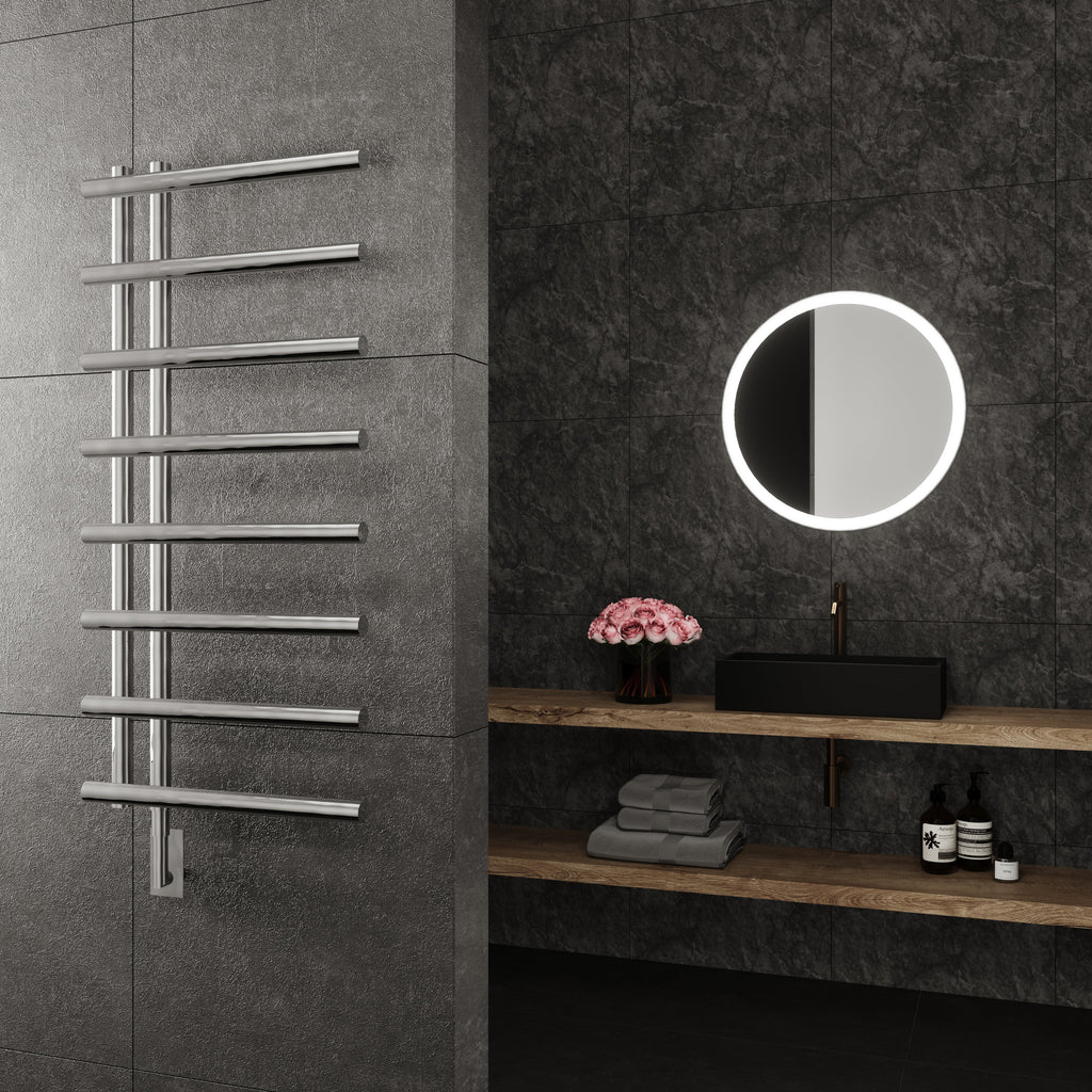 Paris Mirror Rhea Wall Mounted Electric Towel Warmer in Chrome - RHEACHR08