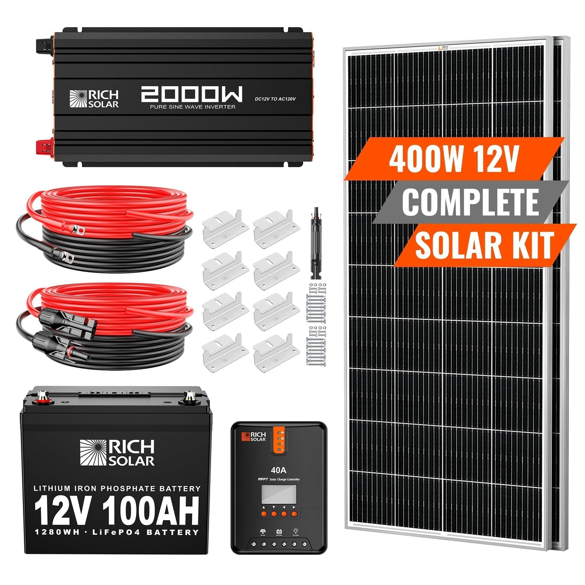 400 Watt Complete Solar Kit