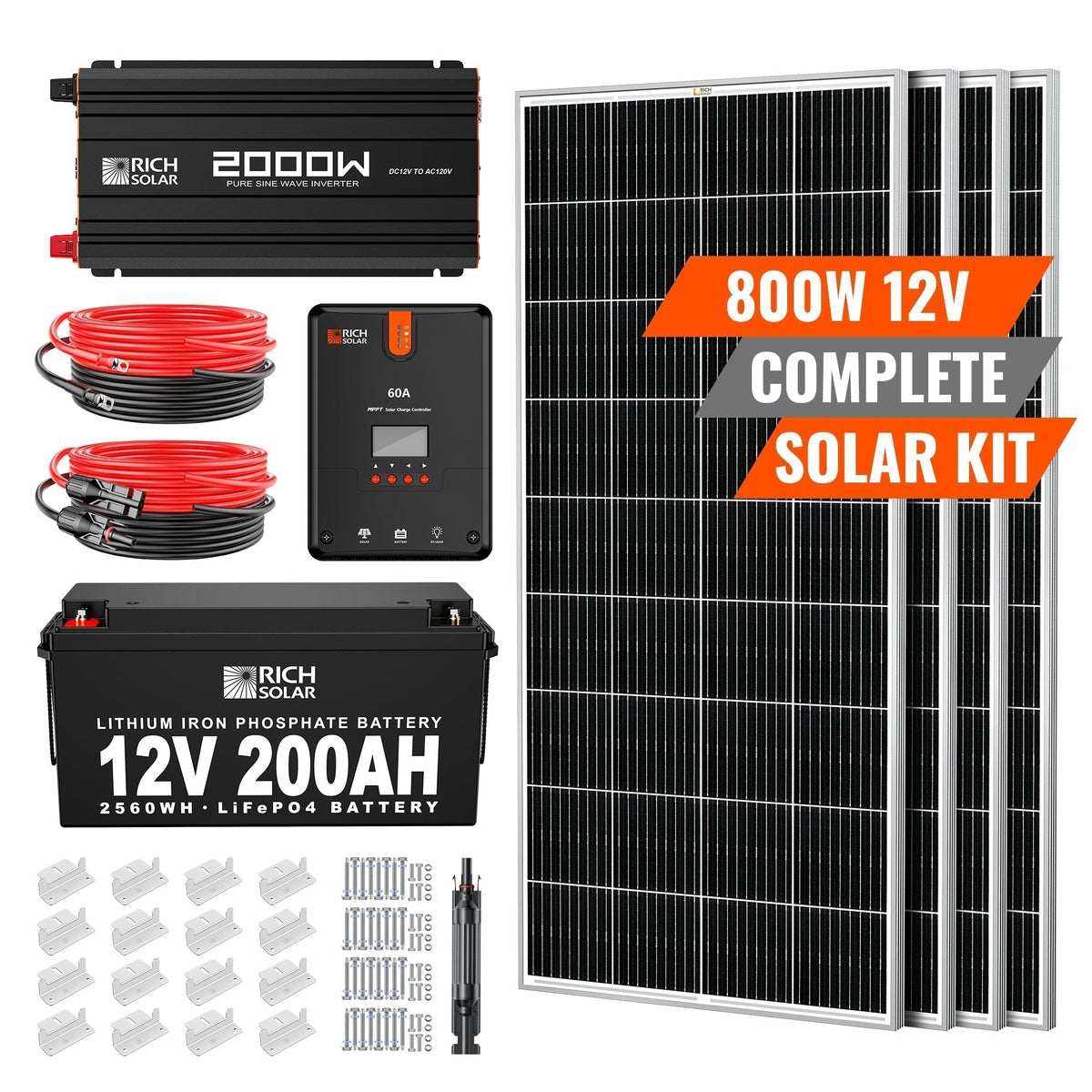 800 Watt Complete Solar Kit