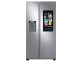 SAMSUNG 36" 26.7 cu. ft. Standard Depth Large Capacity Side-by-Side Refrigerator with Touch Screen Family Hub in Stainless Steel - RS27T5561SR/AA