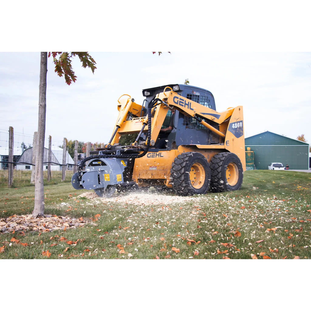 Baumalight S22 Stump Grinder with 12V Swing for Skid Steers - BML-S22-S450-AUX