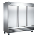 SABA Three Door Commercial Reach-In Stainless Steel Freezer -  S-72F