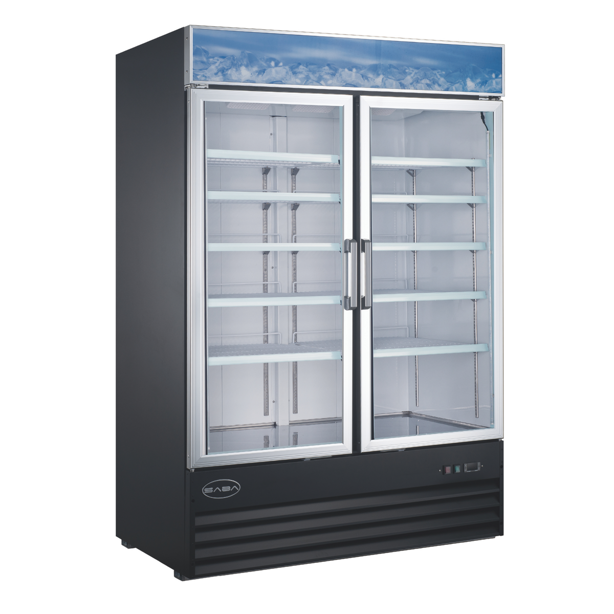 SABA  - Two Glass Swing Door Commercial Merchandiser Cooler - SM-45R