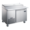 SABA SPP-44-6 - 44" One Door Commercial Pizza Prep Table with 6 Pans