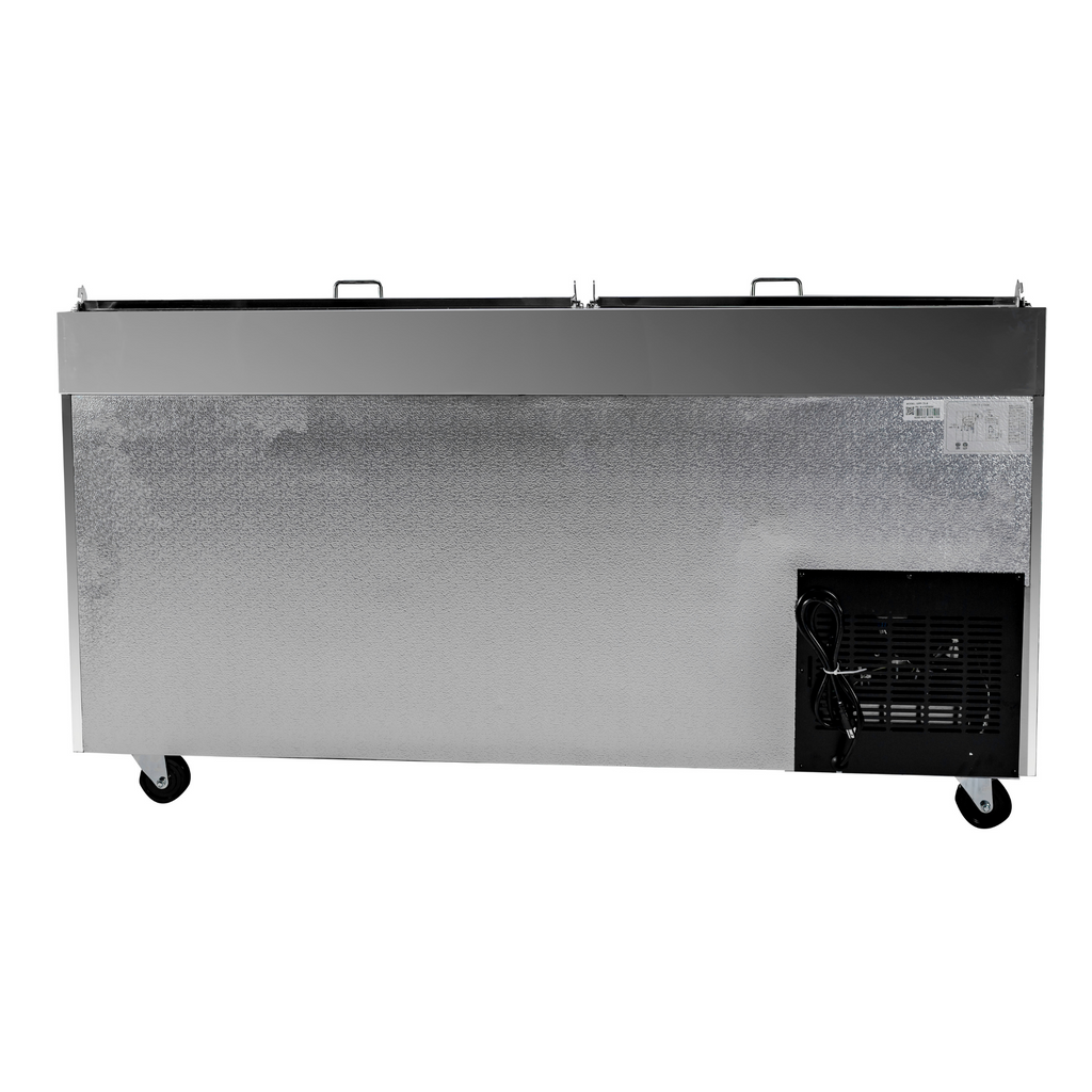 SABA SPP-70-9 - 70" Two Door Commercial Pizza Prep Table with 9 Pans
