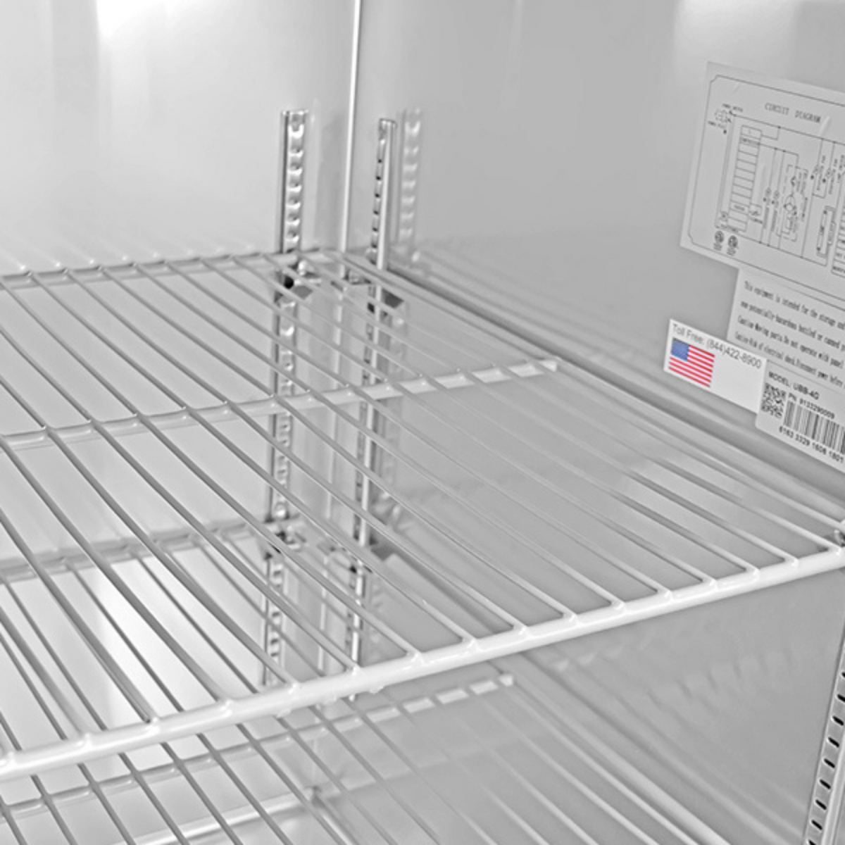 SABA SPS-36-15M - 36" Two Door Commercial Mega-Top Sandwich Prep Table with 15 Pans