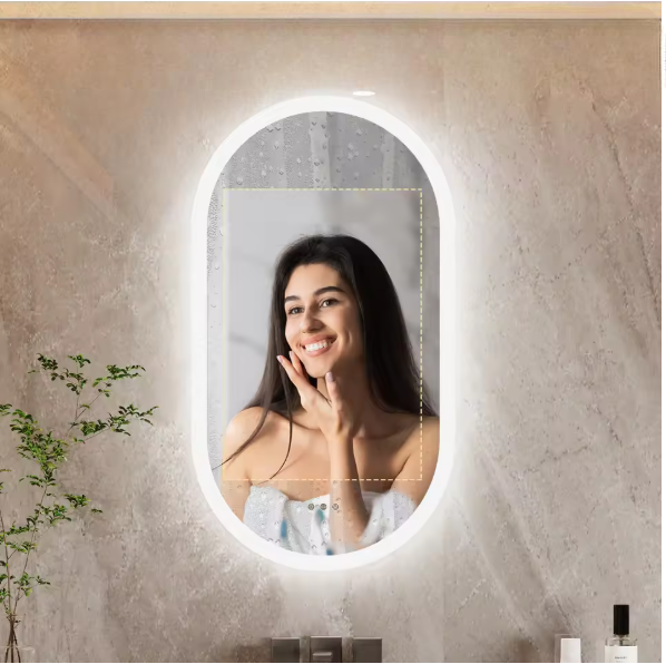 CrystalGlow Backlit Mirror
