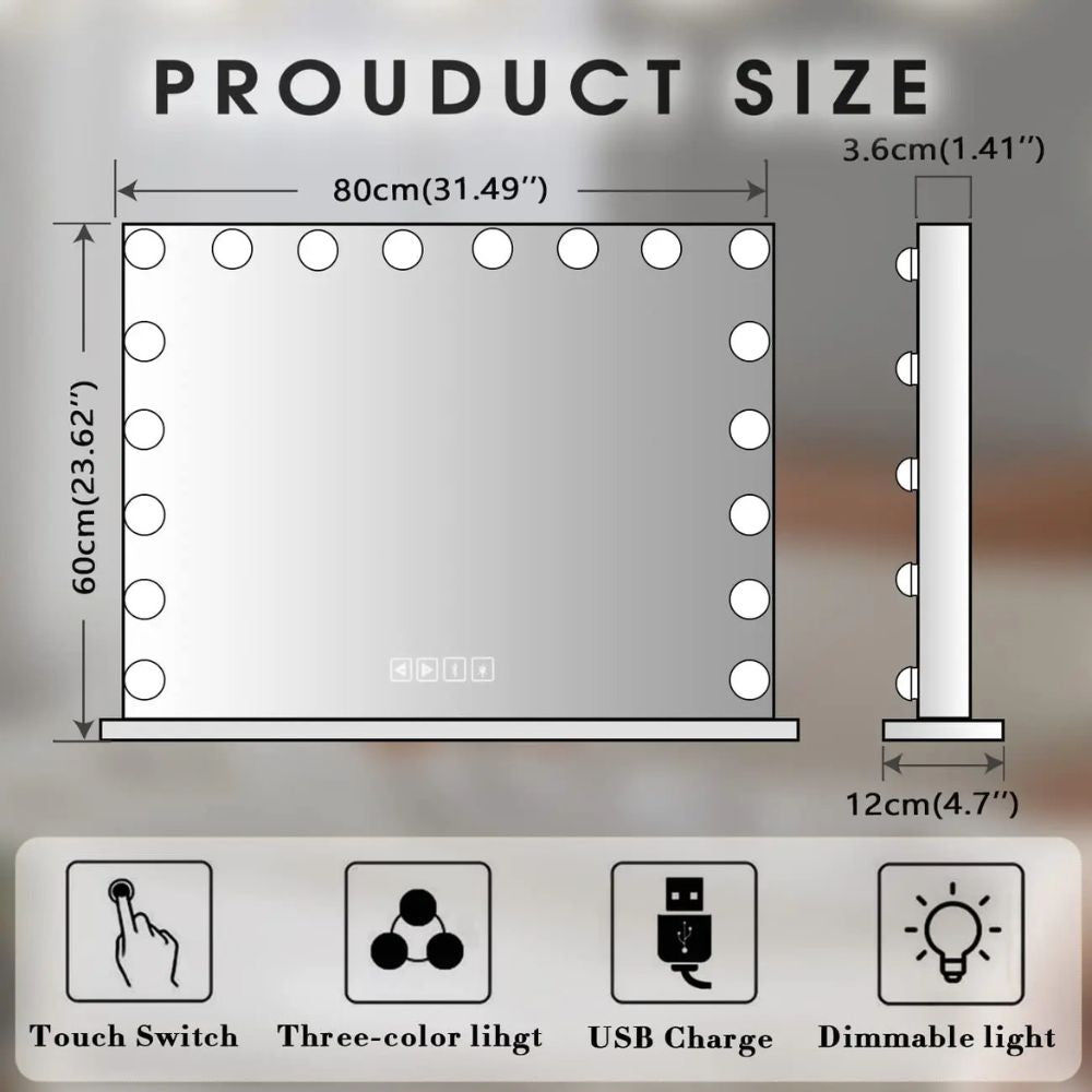 ShineWave Makeup Mirror