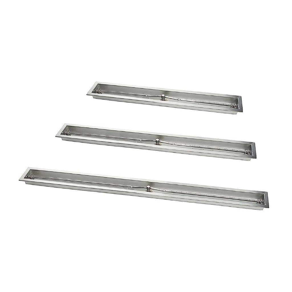 72" Stainless Steel Trough Burner with pan - 72SSTRGH