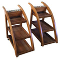Touch America Teak Service Esthetician Rolling Cart  - 41096-GT