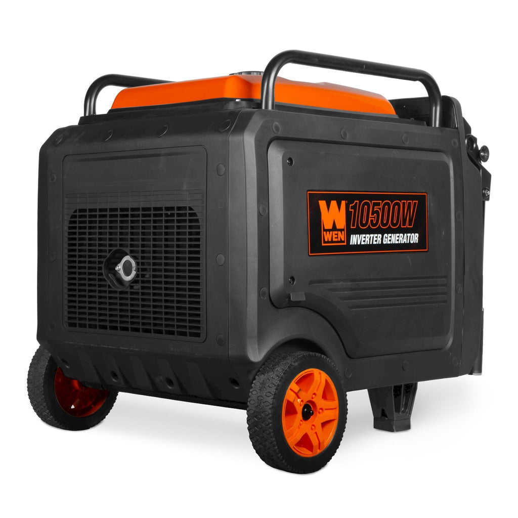 WEN TF1050iX 10,500-Watt 120V/240V Tri-Fuel Inverter Generator with Quiet 457cc Engine, Electric Start, Wheel Kit, and CO Watchdog, Gas, Propane, and Natural Gas Powered - TF1050iX