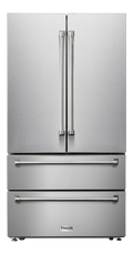 Thor Kitchen 36 Inch Professional French Door Refrigerator with Freezer Drawers - TRF3602