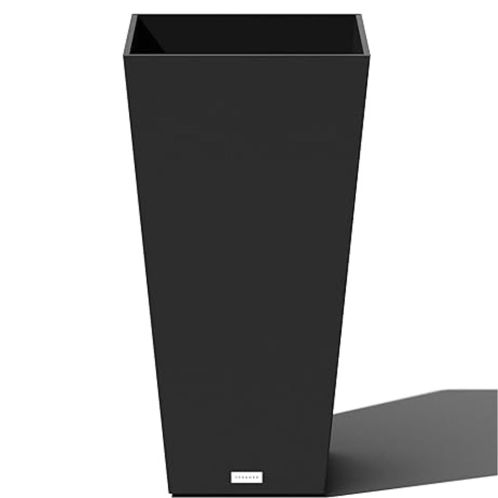 Tall Tapered White Planter