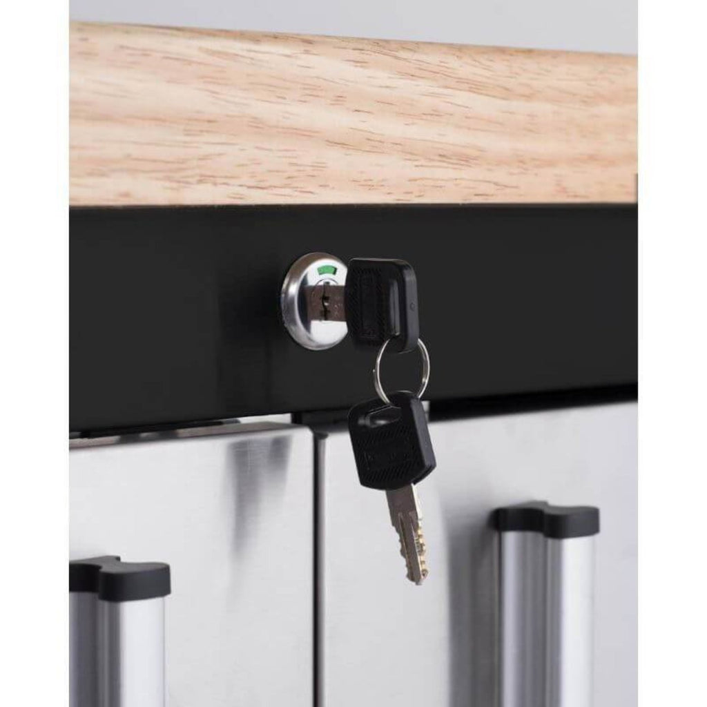 Trinity TLS-7205 (72x19) Black & Stainless Steel Rolling Workbench - TLS-7205