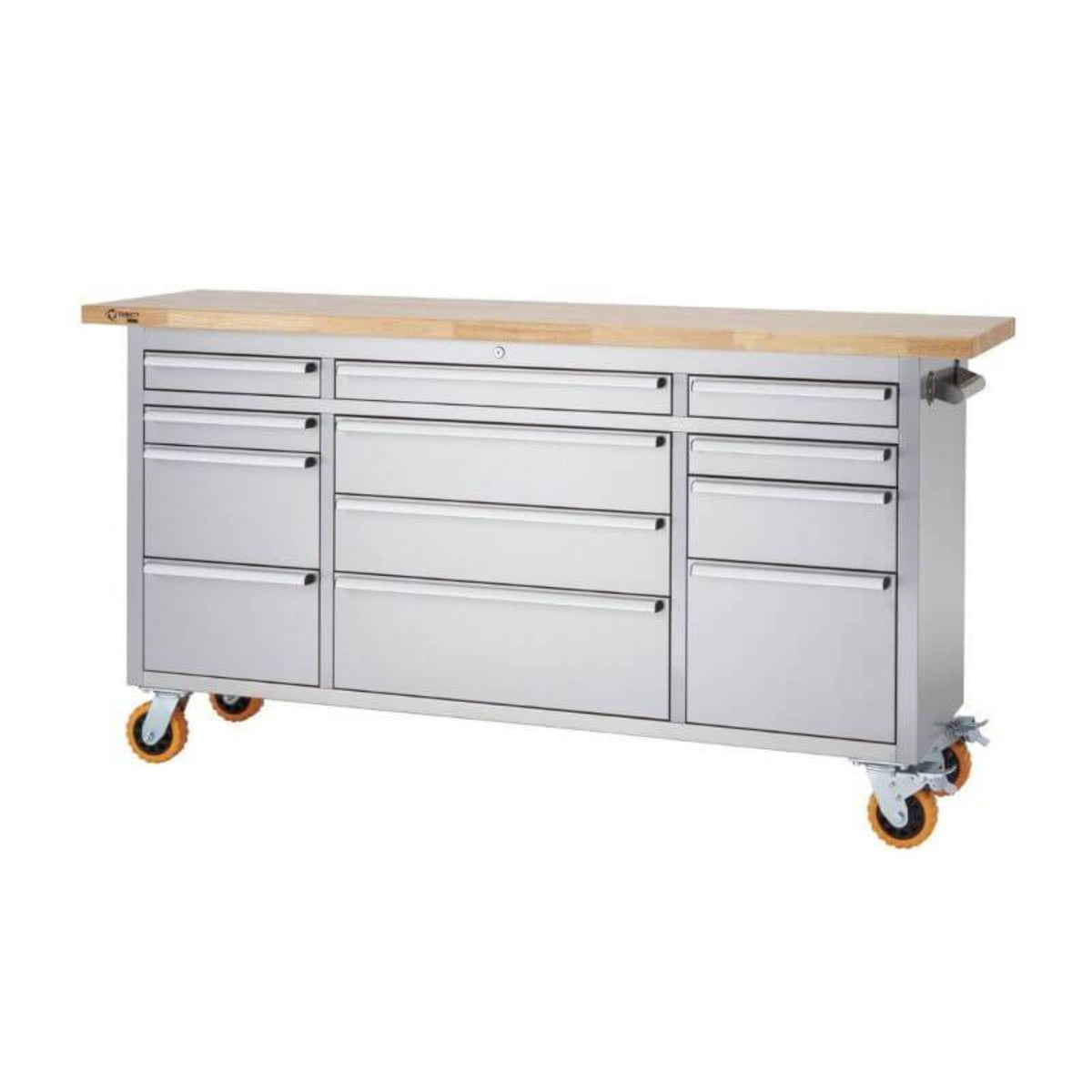 Trinity TLSF-7209 (72x19) PRO Stainless Steel Rolling Workbench - TLSF-7209
