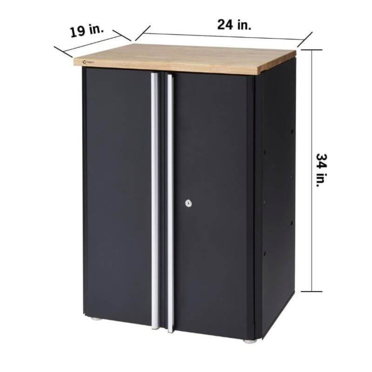 Trinity TLSPBK-0613 (6-Piece) Garage Cabinet Set | Black - TLSPBK-0613