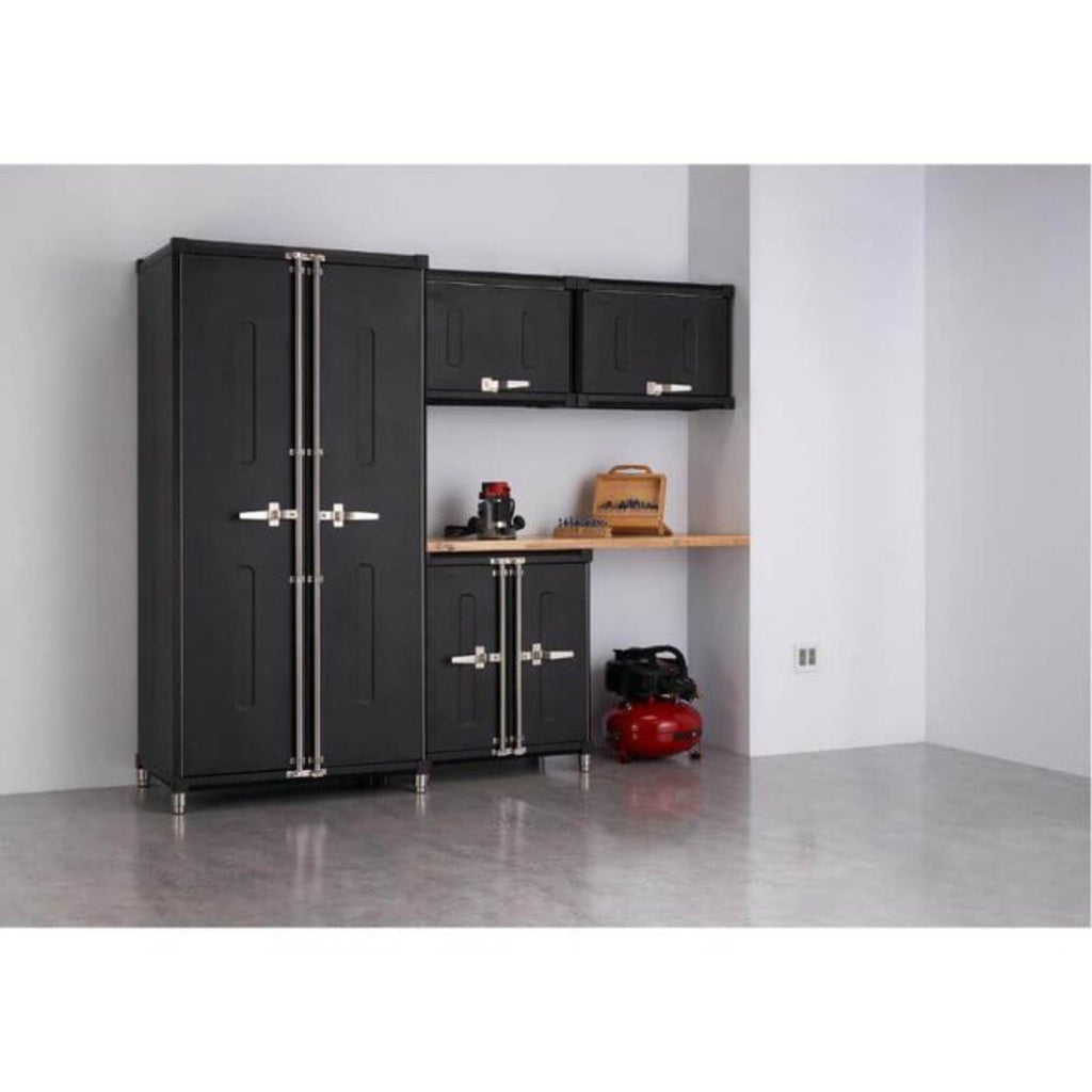 Trinity TSNPBK-0616 (5-Piece) PRO Garage Cabinet Set Black - TSNPBK-0616