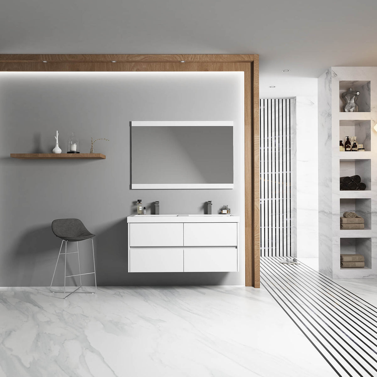 Blossom Valencia 48 Inch Bathroom Double Vanity - V8016 48 01D