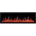 Litedeer Homes Latitude 65" Smart Electric Fireplace with Reflective Amber Glass - ZEF65XA