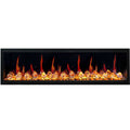 Litedeer Homes Latitude 75 inch Smart Control HD LED Electric Fireplace Wifi Enabled (Model: ZEF75VC),Black