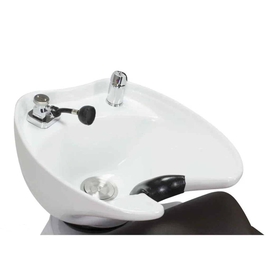 KLYNE (RECLINING) SHAMPOO BACKWASH UNIT WITH UPC CERTIFIED FAUCET - HON-BWSH-2922-BLK-KIT