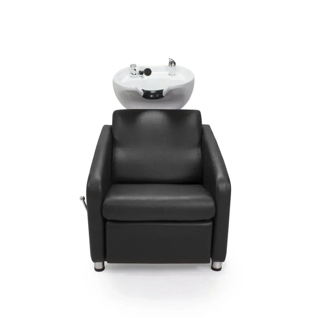 KLYNE (RECLINING) SHAMPOO BACKWASH UNIT WITH UPC CERTIFIED FAUCET - HON-BWSH-2922-BLK-KIT