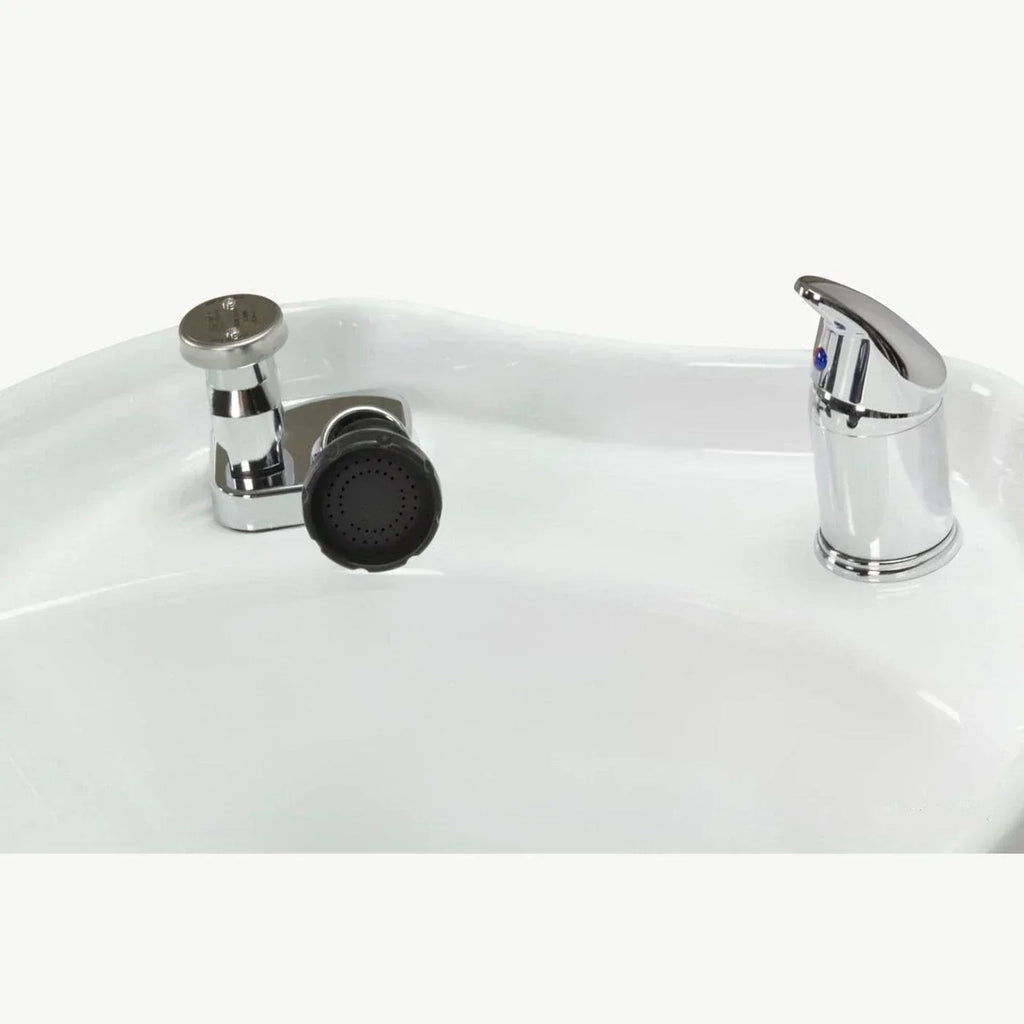 KLYNE (RECLINING) SHAMPOO BACKWASH UNIT WITH UPC CERTIFIED FAUCET - HON-BWSH-2922-BLK-KIT