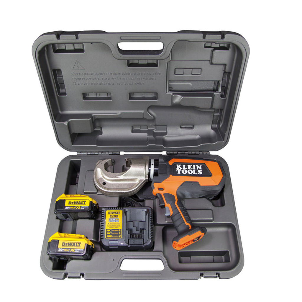 KLEIN TOOLS 12-Ton Crimper Kit - BAT20-12T1651