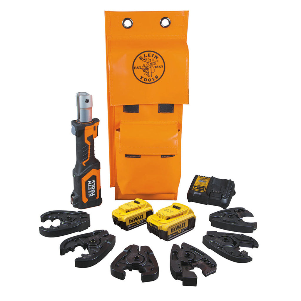 KLEIN TOOLS 4 Ah Cable Cutter/Crimper Kit - BAT207T144H
