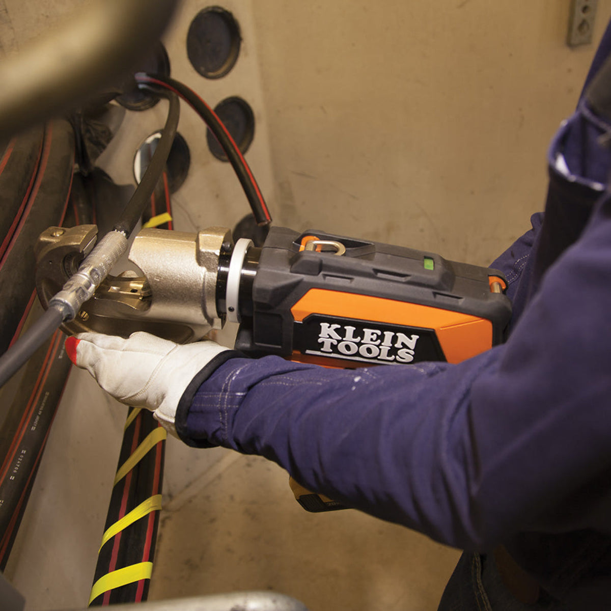 KLEIN TOOLS 12-Ton Crimper Kit - BAT20-12T1651