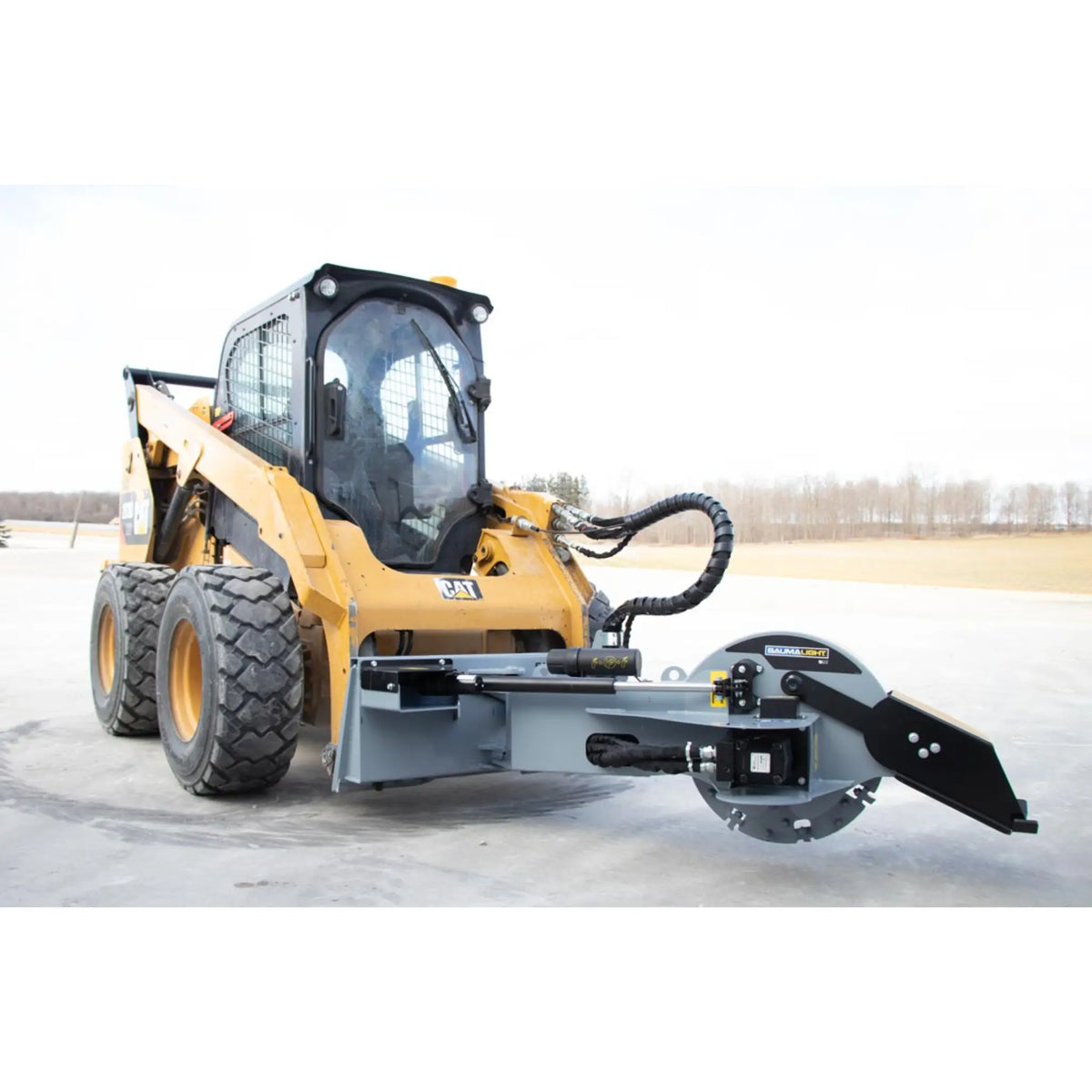 Baumalight S22 Stump Grinder with 12V Swing for Skid Steers - BML-S22-S450-AUX