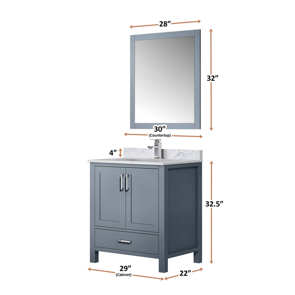 Lexora Jacques 30" x 22" Bath Vanity