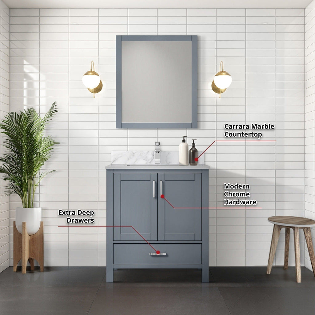 Lexora Jacques 30" x 22" Bath Vanity