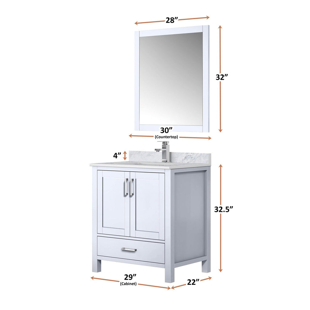 Lexora Jacques 30" x 22" Bath Vanity