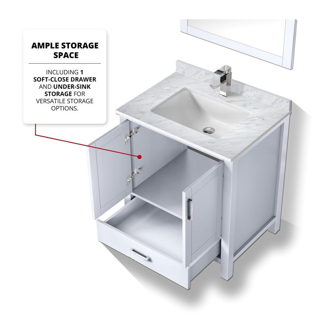 Lexora Jacques 30" x 22" Bath Vanity