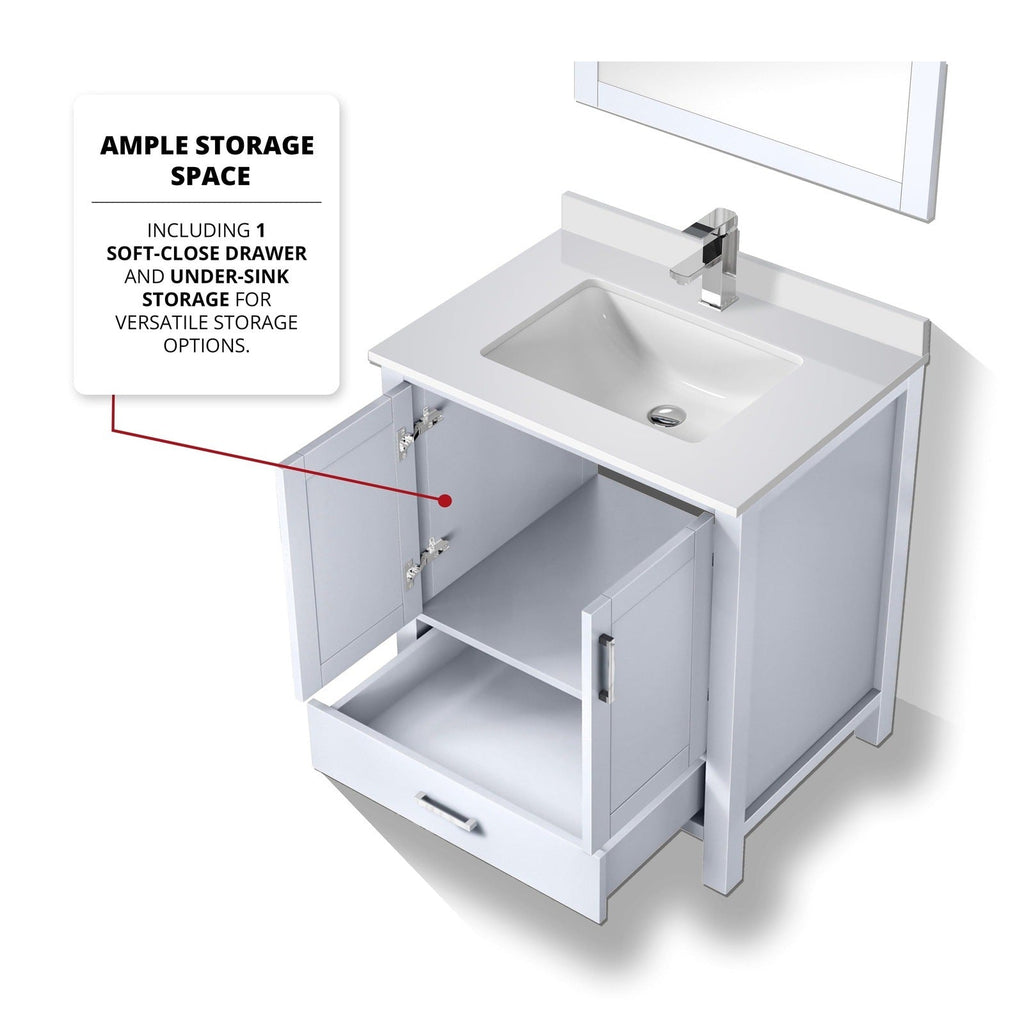 Lexora Jacques 30" x 22" Bath Vanity