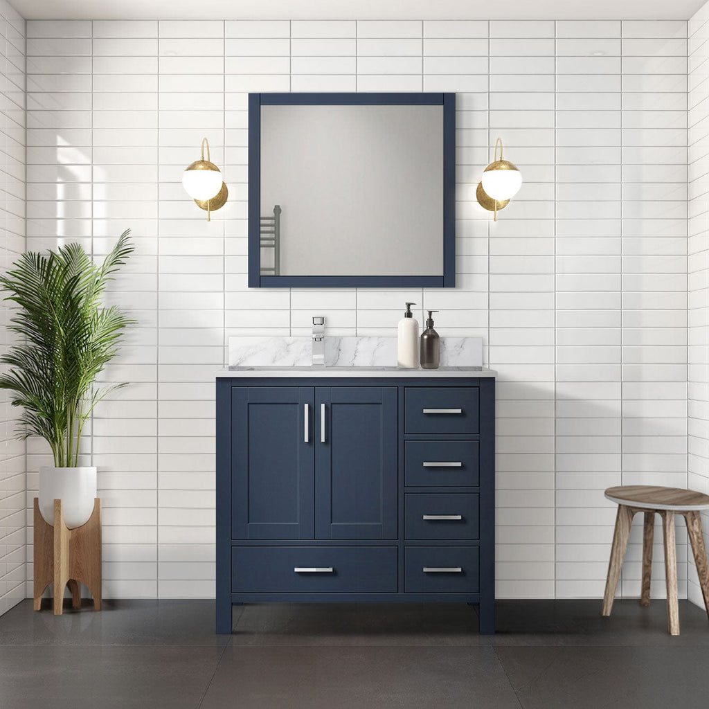 Lexora Jacques 36" x 22" Left Offset Bath Vanity