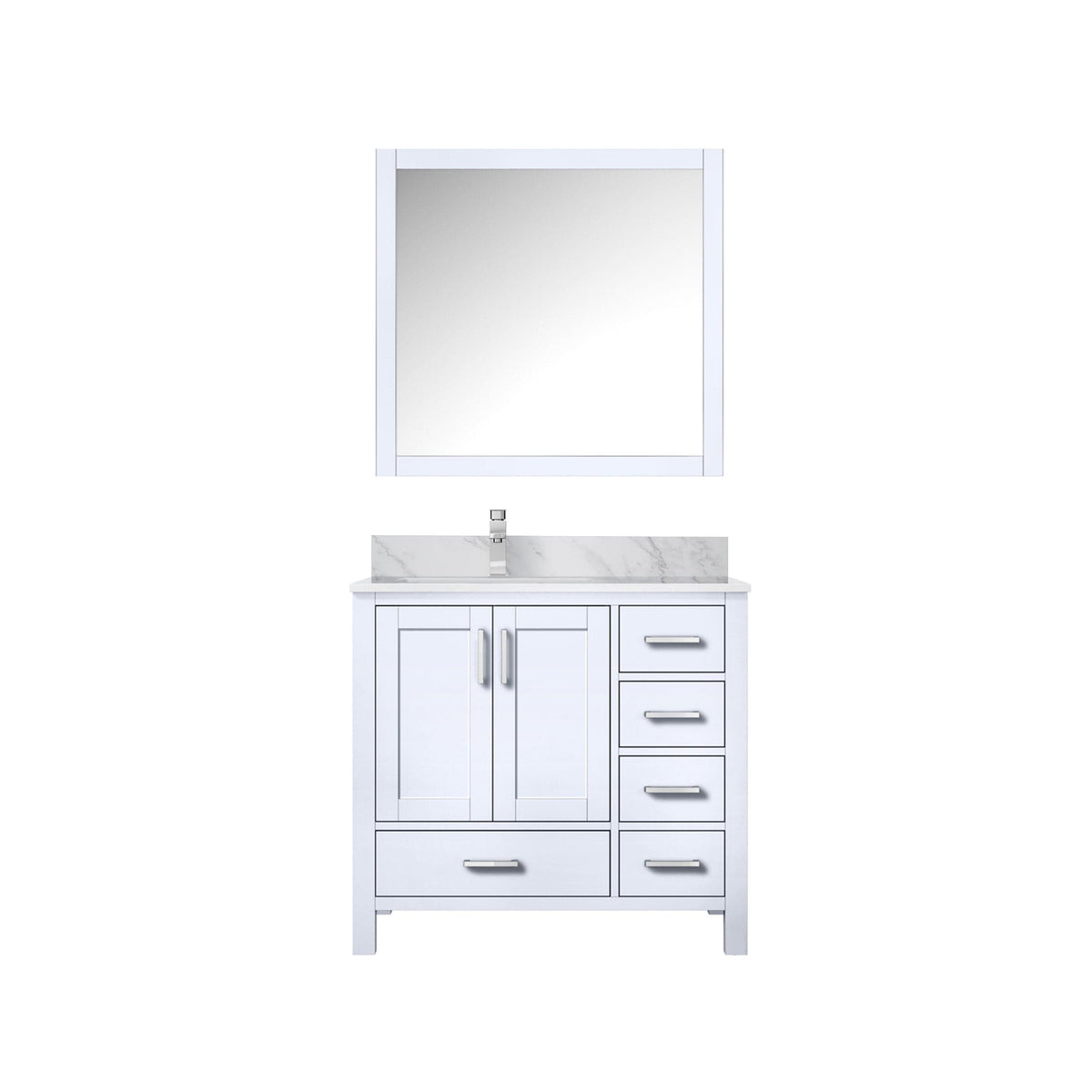 Lexora Jacques 36" x 22" Left Offset Bath Vanity