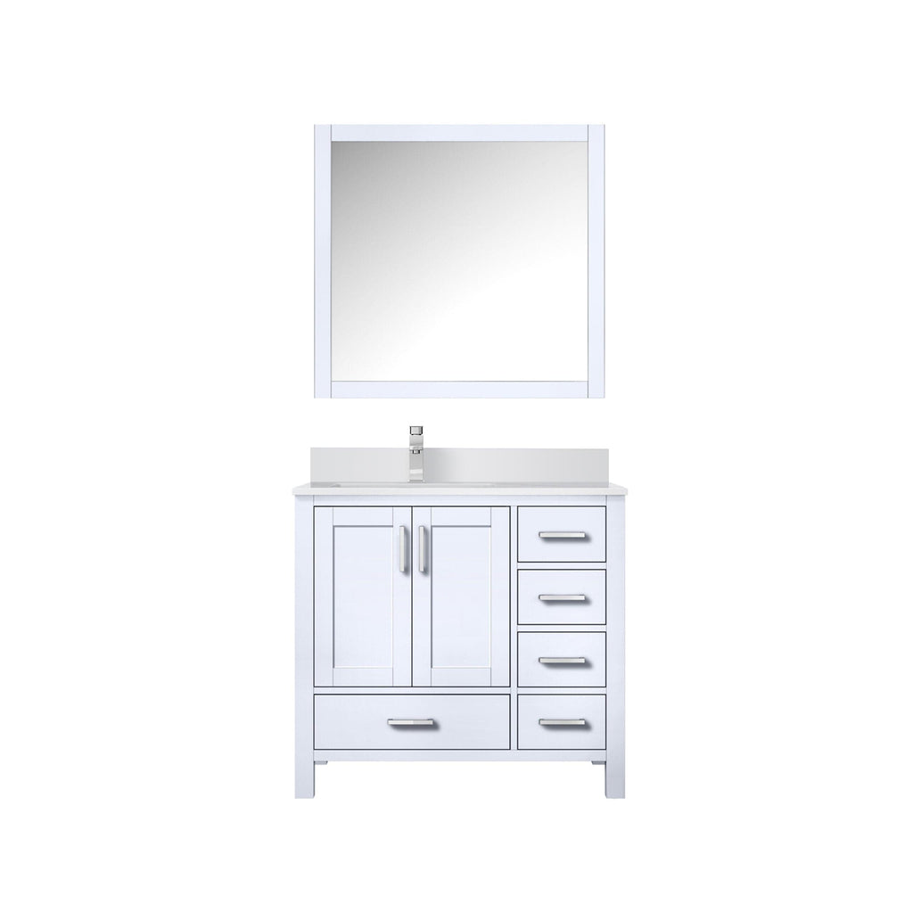 Lexora Jacques 36" x 22" Left Offset Bath Vanity