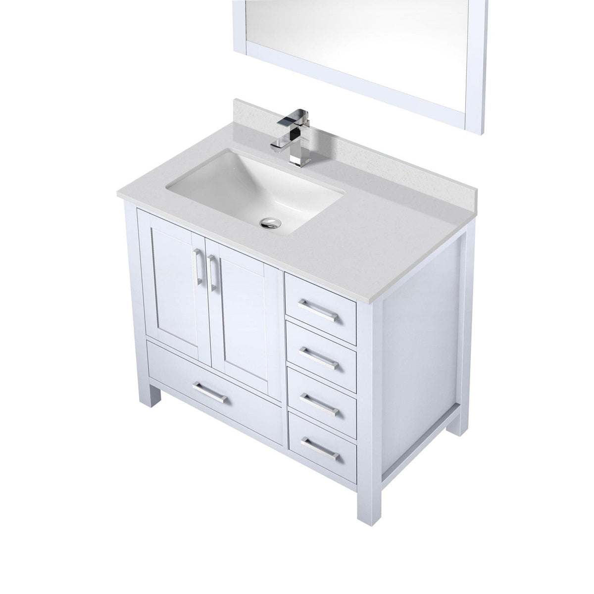 Lexora Jacques 36" x 22" Left Offset Bath Vanity