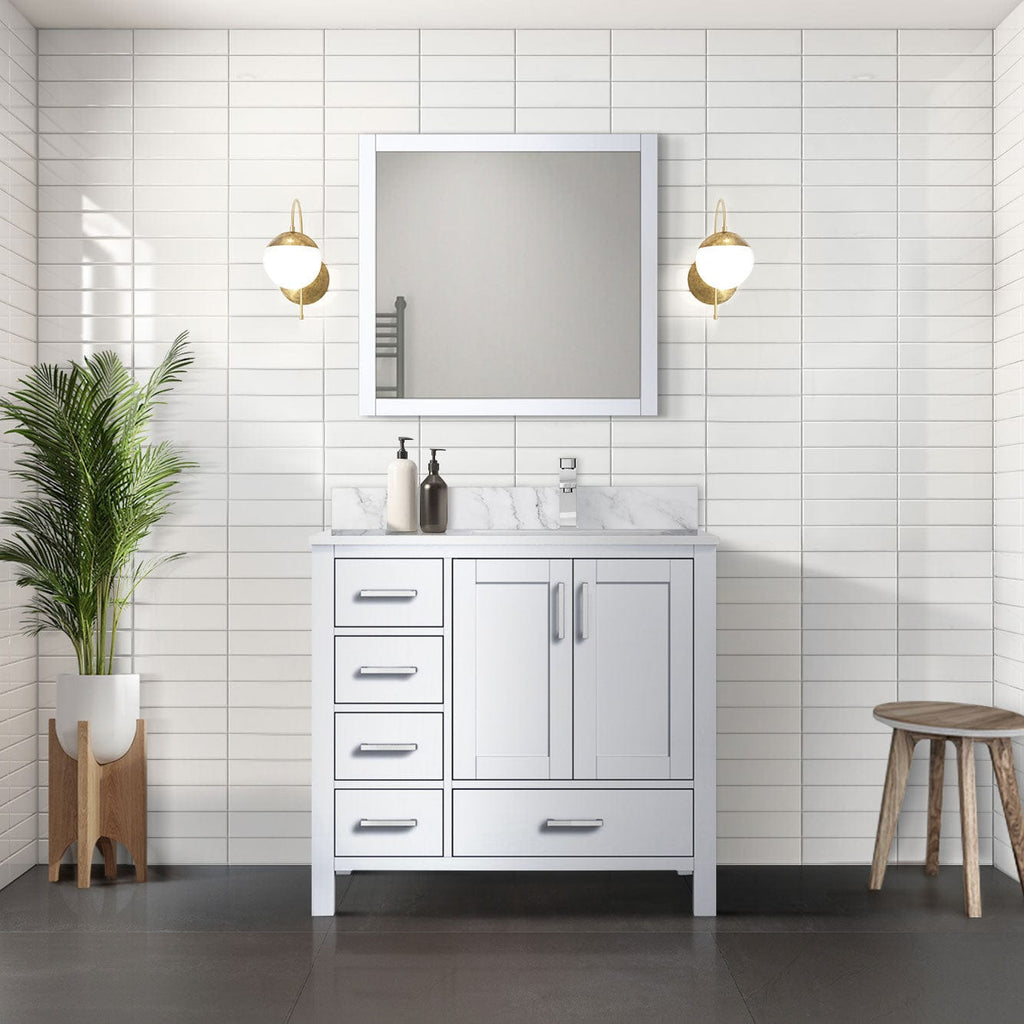 Lexora Jacques 36" x 22" Right Offset Bath Vanity