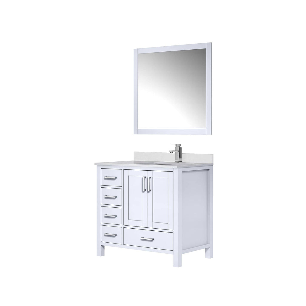 Lexora Jacques 36" x 22" Right Offset Bath Vanity