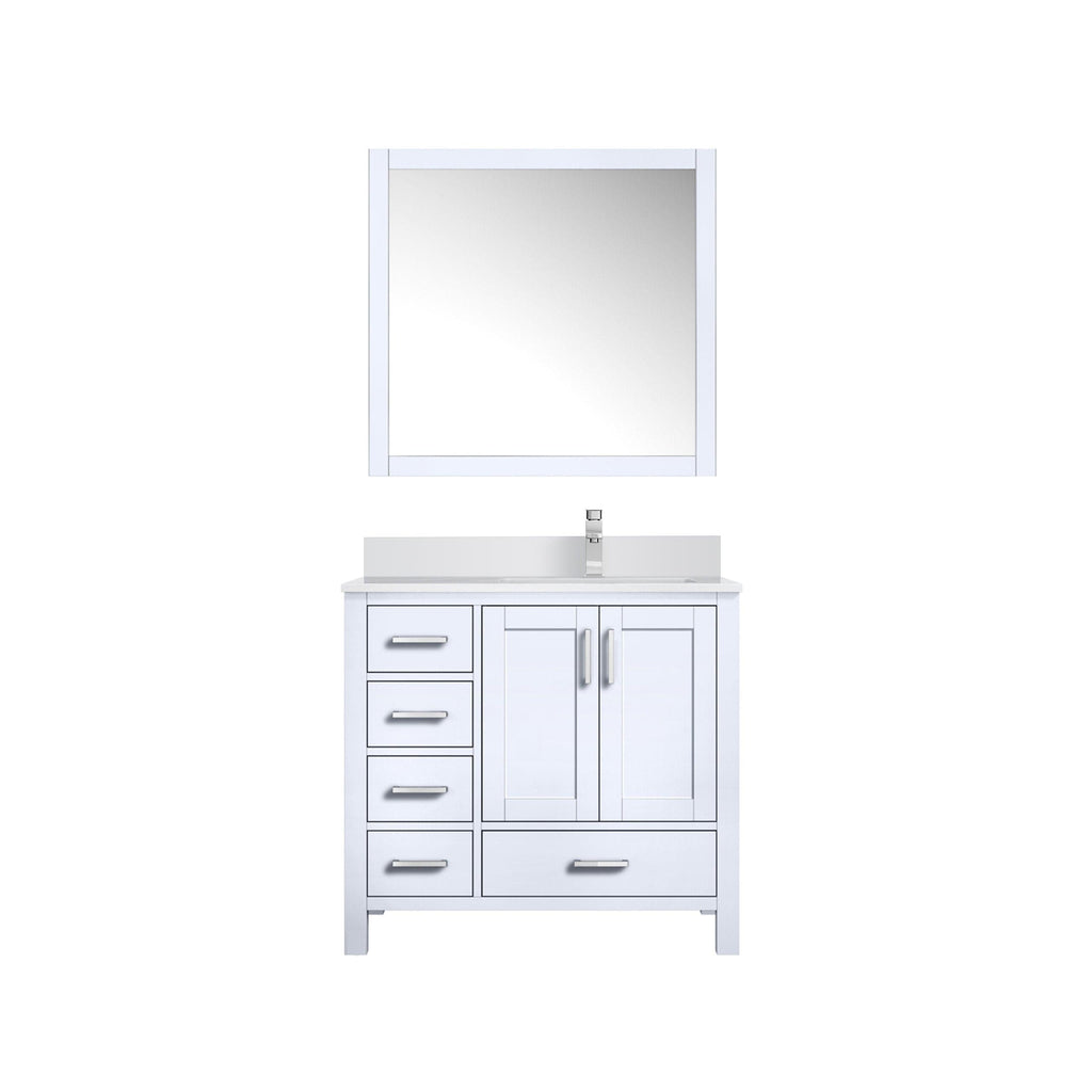 Lexora Jacques 36" x 22" Right Offset Bath Vanity
