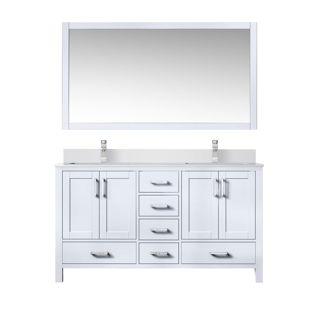 Lexora Jacques 60" x 22" Double Bath Vanity