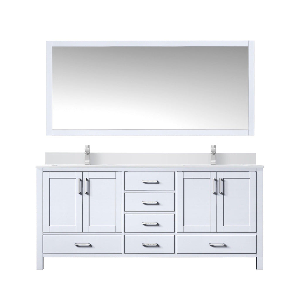 Lexora Jacques 72" x 22" Double Bath Vanity